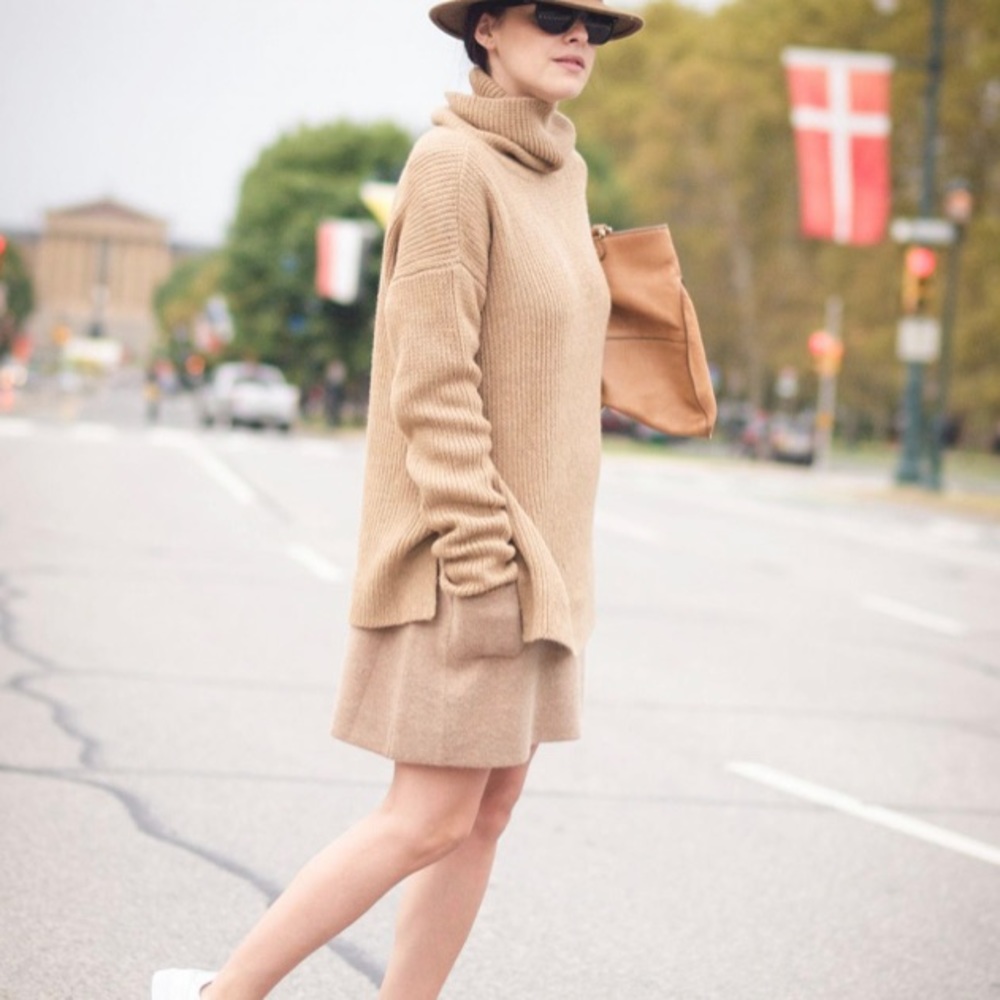 Calypso St. Barth Camel Turtleneck Sweater - image 3